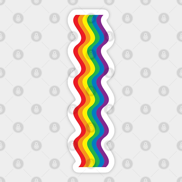 Rainbow Ribbon | Gay Pride Sticker by jomadado